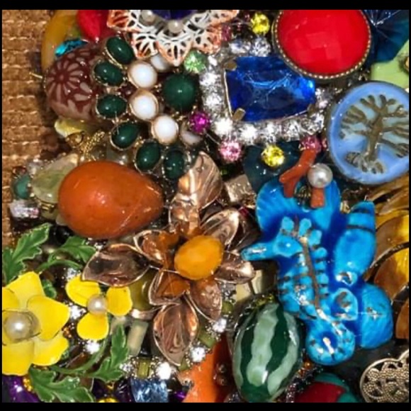 Vintage Jewelry Mosaic ~ Fruit Salad Pine - Picture 5 of 8